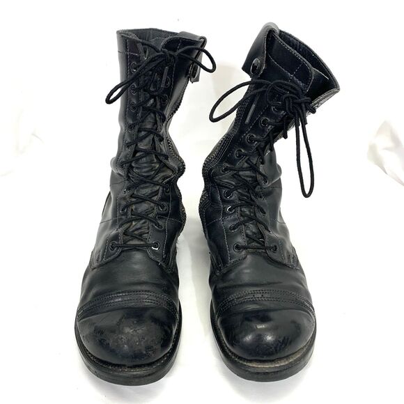 Bates Floataways Leather Military Paratrooper Combat Boots 10” Zip Mens 10.5 D main image 14